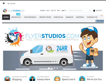Tablet Screenshot of flyerstudios.com
